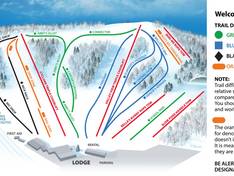 Plan des pistes Seven Oaks
