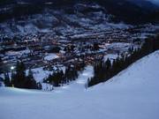 Vue sur les hébergements à Keystone