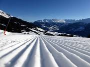 Piste parfaitement préparée à Serfaus-Fiss-Ladis