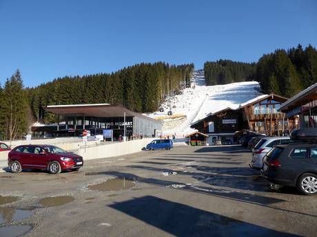 Salzachtal (vallée de la Salzach): Accès aux domaines skiables et parkings – Accès, parking Snow Space Salzburg – Flachau/Wagrain/St. Johann-Alpendorf
