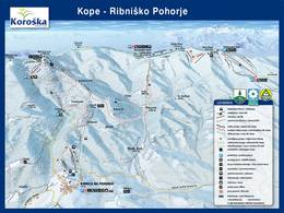 Plan des pistes Ribniška koča – Ribniško Pohorje
