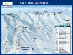 Plan des pistes Ribnica na Pohorju – Ribniško Pohorje