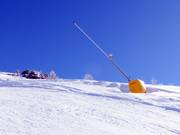 Lance à neige en montagne