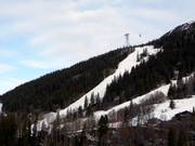Vue sur la piste difficile Slalombacken
