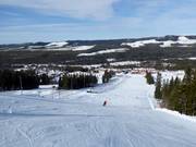 Piste avec panorama à Kläppen
