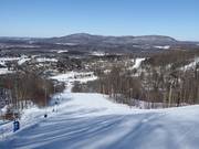 Vue depuis le domaine skiable de Bromont sur le paysage