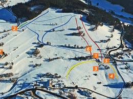 Plan des pistes Kuhberglifte – Lenzkirch-Saig