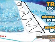 Plan des pistes Zloty Stok w Krzeszowie