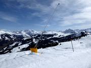 Lance à neige au Rinderberg