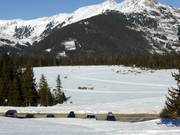 Piste de ski de fond Plattenloipe / piste de ski de fond d'altitude Hochkrimml