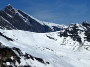 Vue sur les pistes du Tuxerjoch