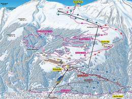 Plan des pistes Schatzalp – Strela