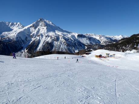 Domaines skiables pour les débutants dans la chaîne du Sesvenna – Débutants Minschuns – Val Müstair-Tschierv