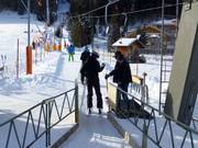 Assistance pour monter au téléski à perche