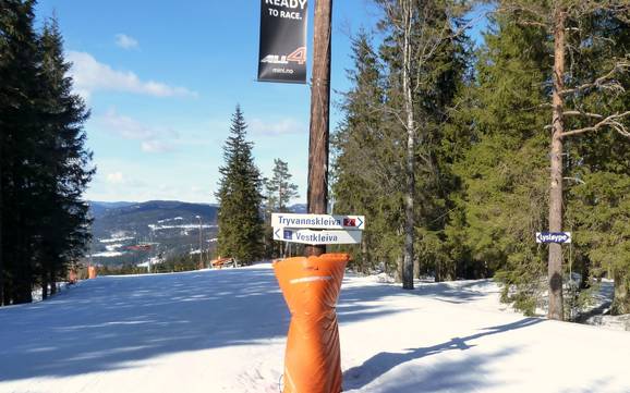 Oslo: indications de directions sur les domaines skiables – Indications de directions Oslo – Tryvann (Skimore)