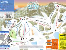 Plan des pistes Hidden Valley (MO)