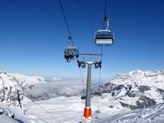 Trübsee-Jochpass - 4 places | Télésiège rapide (débrayable) avec capots de protection