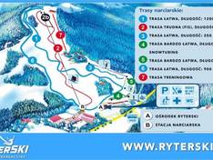Plan des pistes Ryterski Raj – Rytro