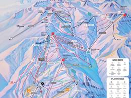 Plan des pistes Valle Nevado