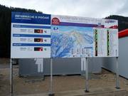 Panneau d'information à la station de vallée