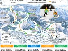 Plan des pistes Greenpia Tsunan