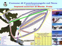 Plan des pistes Monte Prata – Castelsantangelo sul Nera