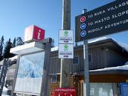 Les remontées mécaniques fonctionnent à l'énergie verte.