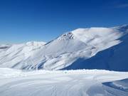 Vue sur le domaine skiable Mt. Hutt