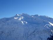 Vue sur le domaine skiable Gemsstock