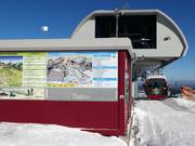 Panneau d'information à la station intermédiaire