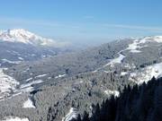 Vue depuis le Grafenberg sur les pistes du Griessenkareck