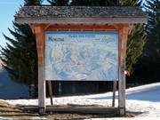 Plan des pistes dans le domaine skiable de Les Gets