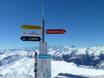 Savoie: indications de directions sur les domaines skiables – Indications de directions Les 3 Vallées – Val Thorens/Les Menuires/Méribel/Courchevel