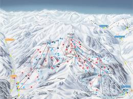Plan des pistes Dorfgastein/Großarltal
