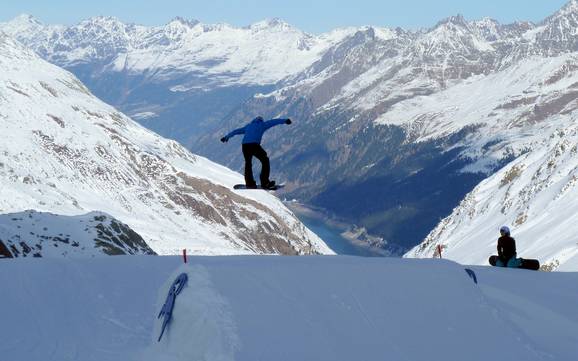 Snowparks Kaunertal (vallée de Kauns) – Snowpark Kaunertaler Gletscher (Glacier de Kaunertal)