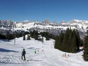 Piste facile au télésiège Chrüz