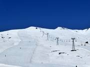Vue sur les pistes Muntatsch et Buera