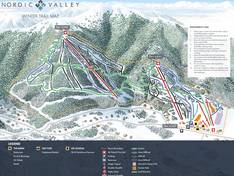 Plan des pistes Nordic Valley