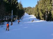 Piste facile au téléski Lubák