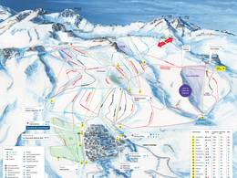 Plan des pistes La Parva