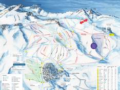 Plan des pistes La Parva