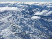 Vue sur l'ensemble du domaine skiable Cardrona