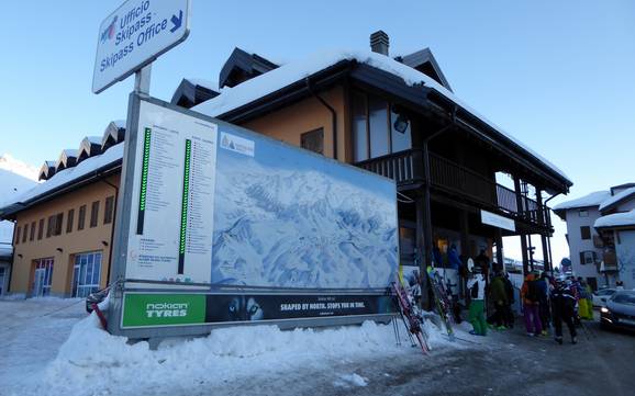 Valcamonica: indications de directions sur les domaines skiables – Indications de directions Ponte di Legno/Tonale/Glacier Presena/Temù (Pontedilegno-Tonale)