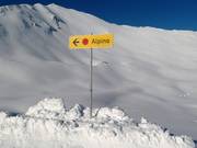 Panneau d'information pour la piste