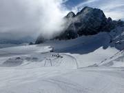 Piste de difficulté moyenne au Hunerkogel