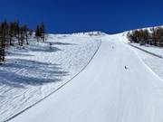 Pente raide du sommet