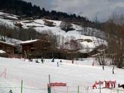 Zone débutants Pattes à la périphérie de Megève