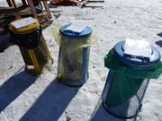 Tri des déchets dans la station de ski