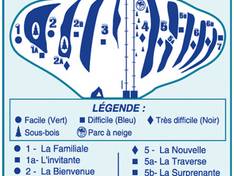 Plan des pistes Mont Biencourt