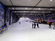 Vue le long de toute la piste de ski